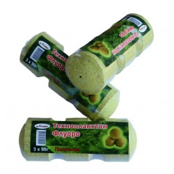 Технопланктон для риби, Флуоро, Art Fishing, 3шт/уп, смак Полуниця